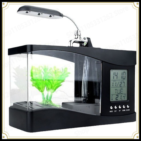 Aquarium Fish Logo - Mini Küçük Balık Tankı Yaratıcı Masaüstü