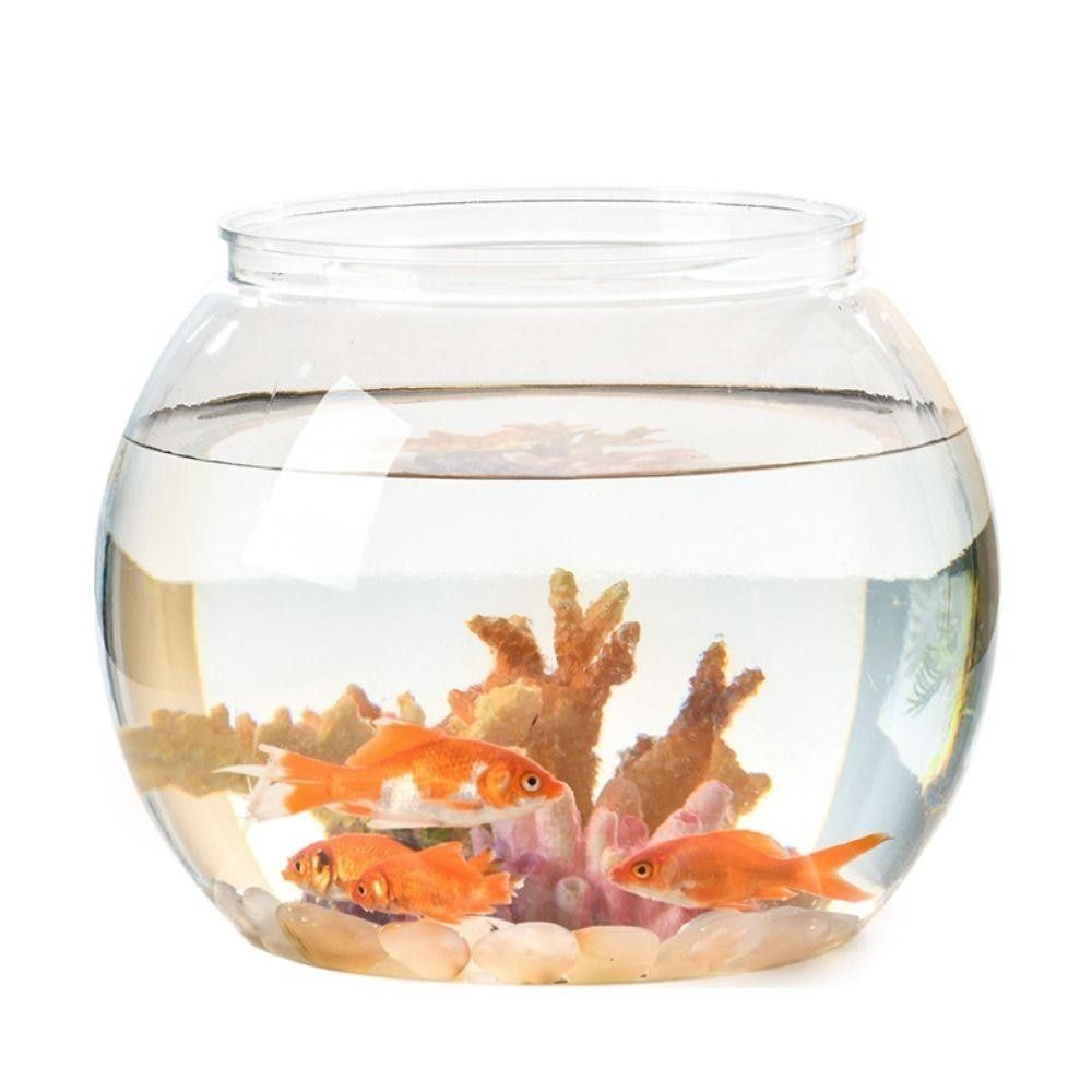 Aquarium Fish Goldfish - Taşınabilir Şeffaf Balık Tankı Yuvarlak Kırılmaz