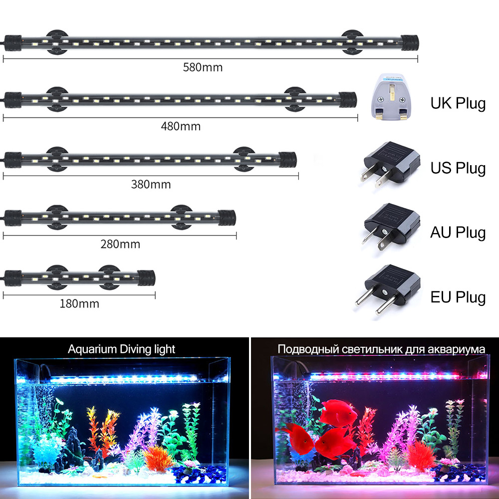 Aquarium Fish Light Lamp - 90-260 V Akvaryum Işık LED Su