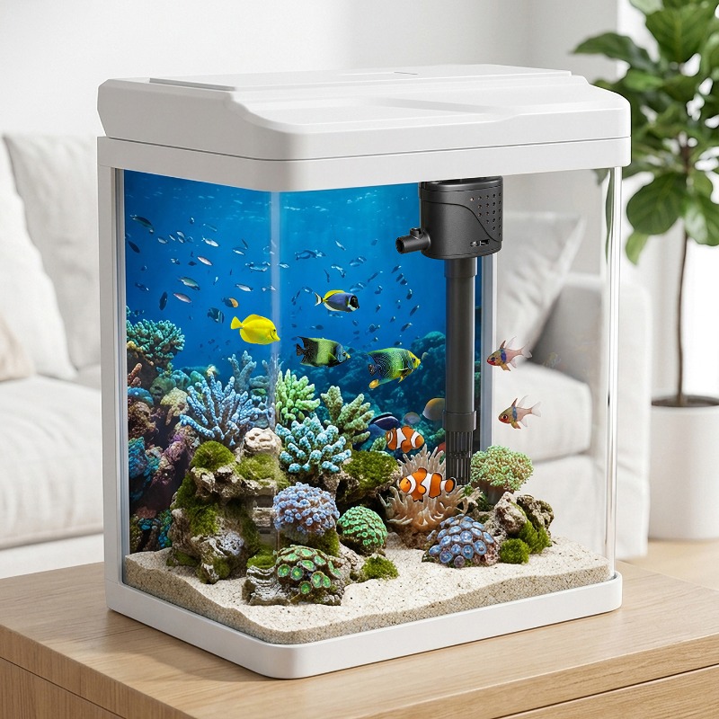 Cam balık tankı, ev tipi küçük - Aquarium Fish No Need Oxygen incelemesi ve fiyatı