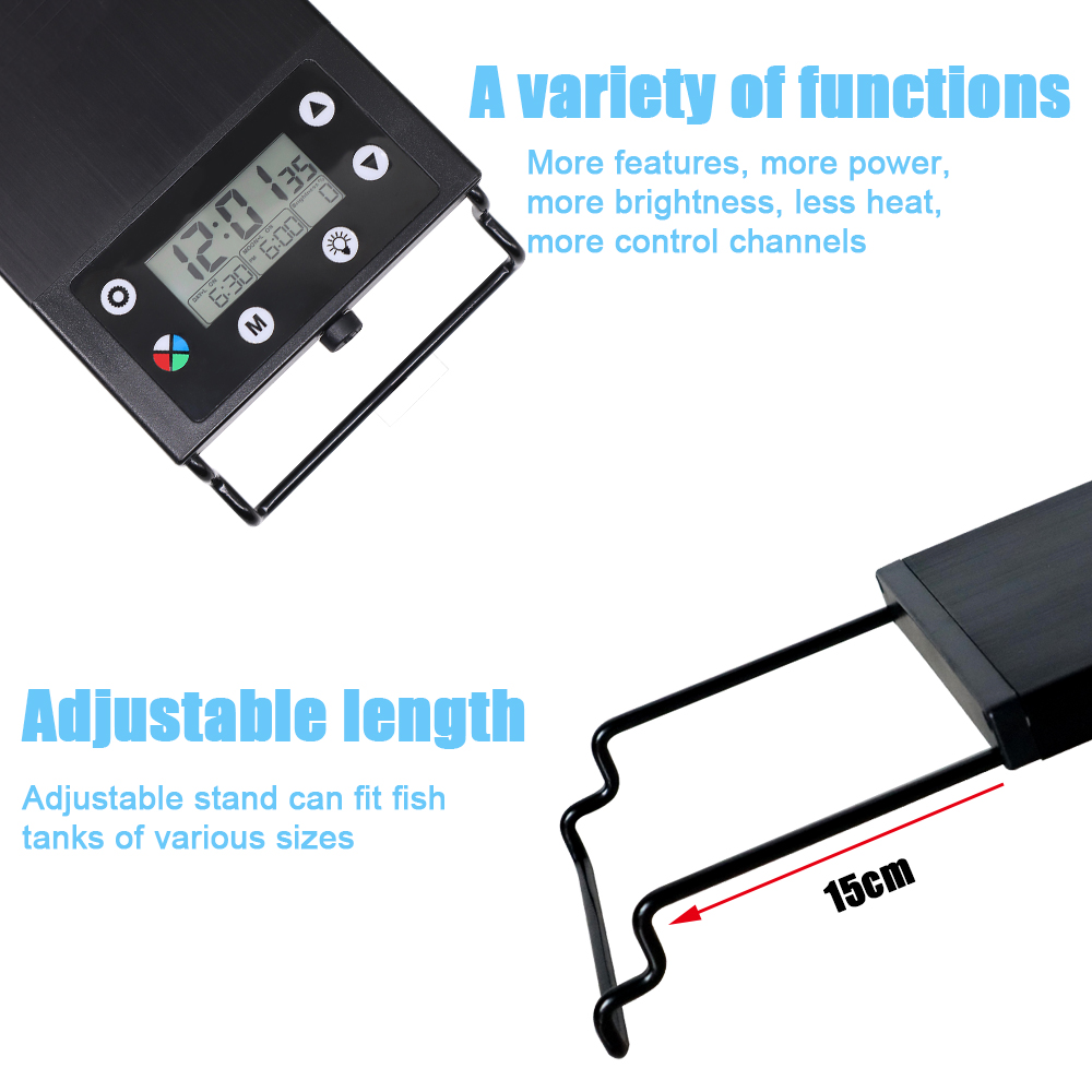 30-60cm Balık Tankı 24/7 Tam S - Aquarium Fish Light Lamp incelemesi ve fiyatı